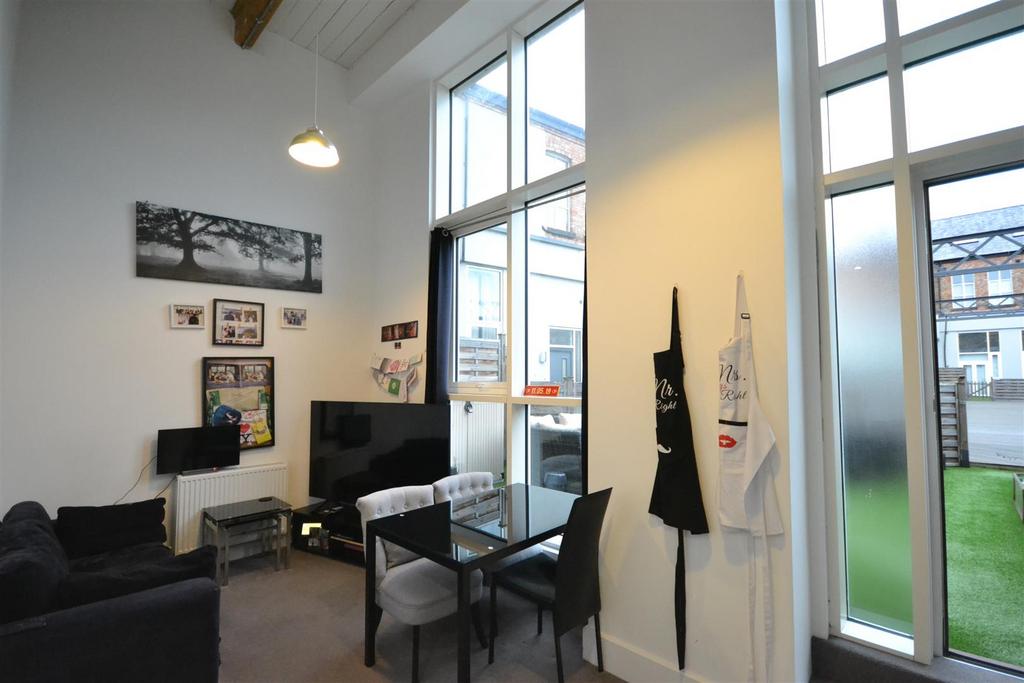 Open plan living dining room