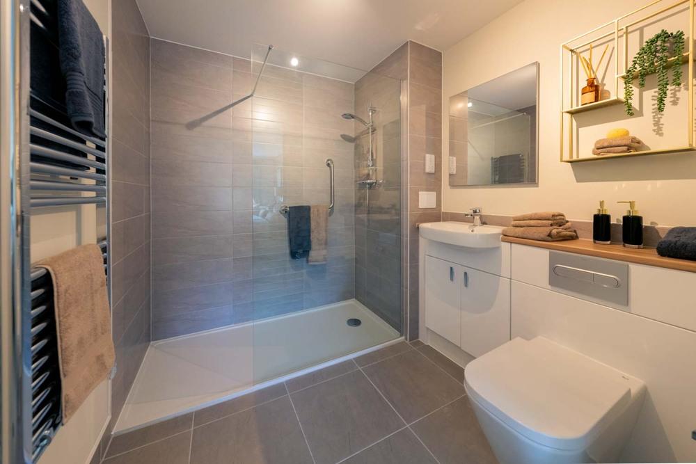 Typical shower room