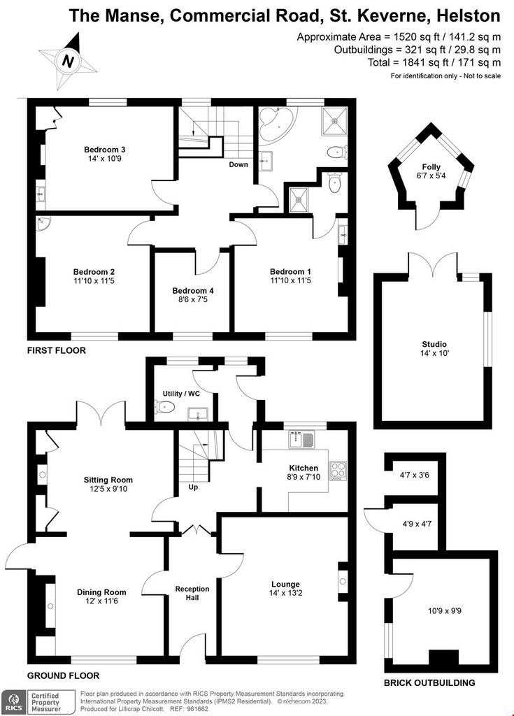 St Keverne, Lizard Peninsula, Cornwall 4 bed detached house £650,000