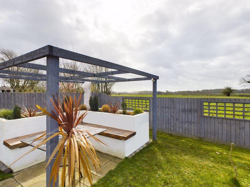 Pergola seating area