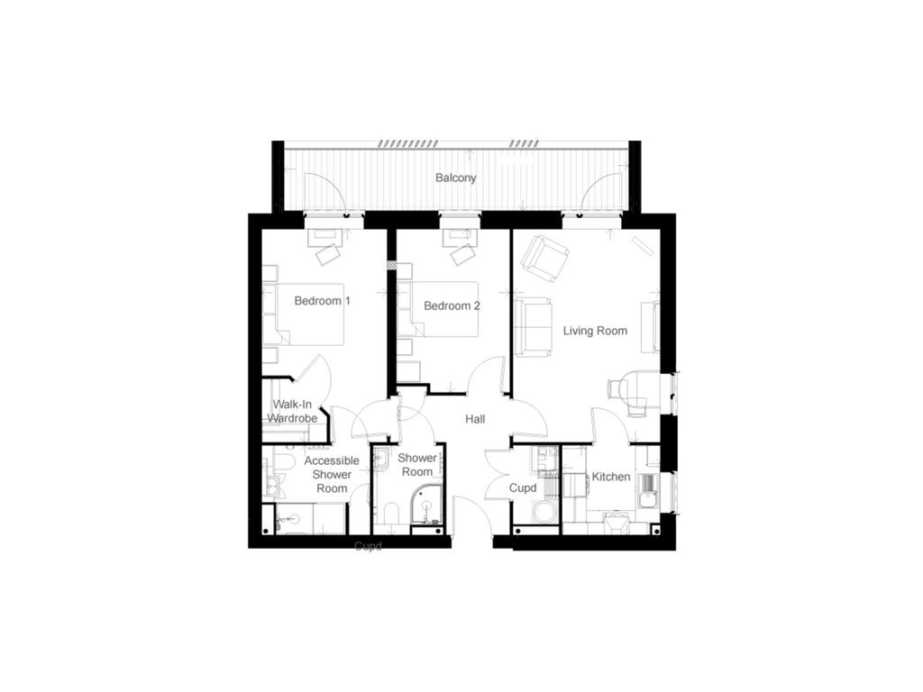 Greenhaven, Lindsay Road, Poole 2 bed retirement property £2,795 pcm (£645 pw)