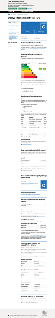 EPC Certificate