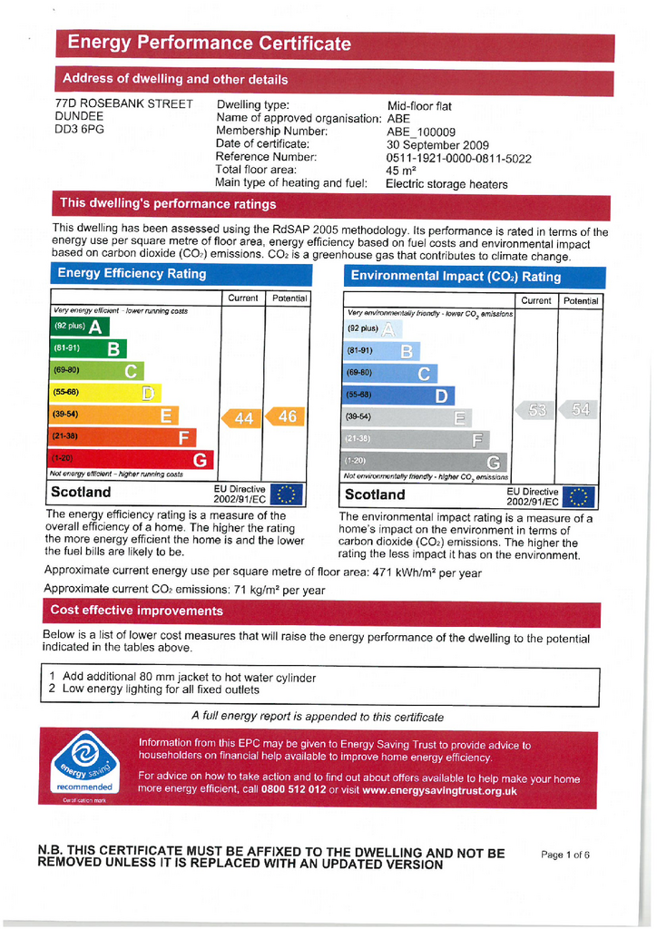 EPC Certificate