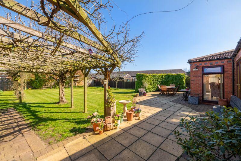 Rear garden patio