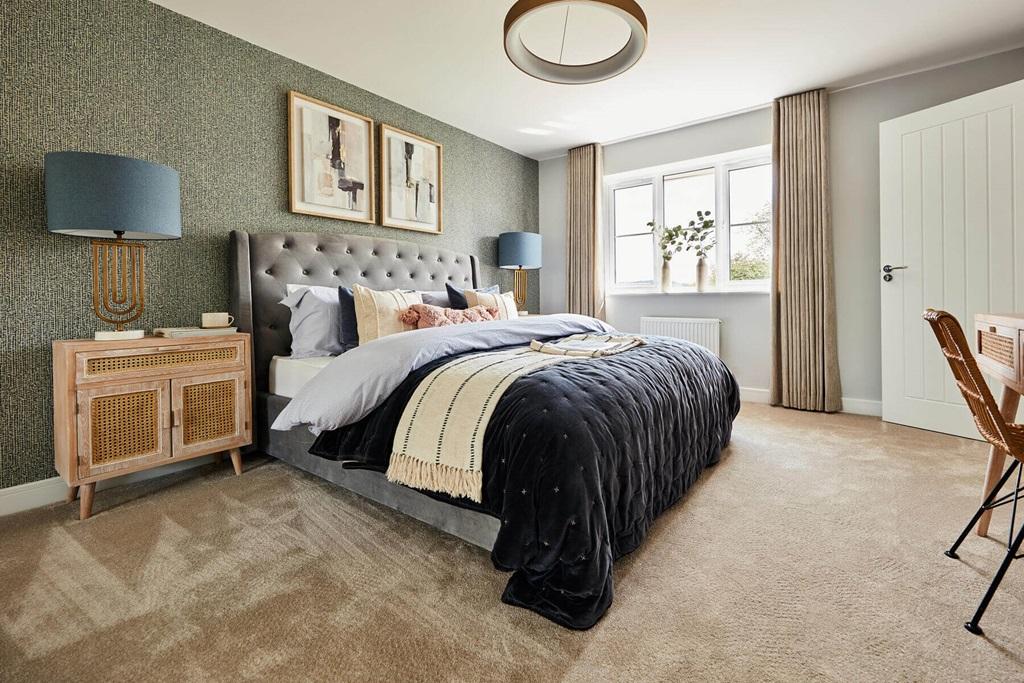 The main bedroom creates space to relax away...