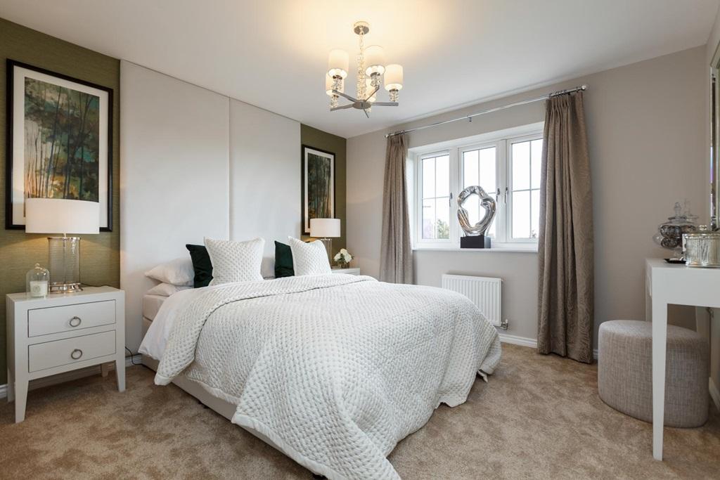The Wayford master Bedroom with en-suite shower...