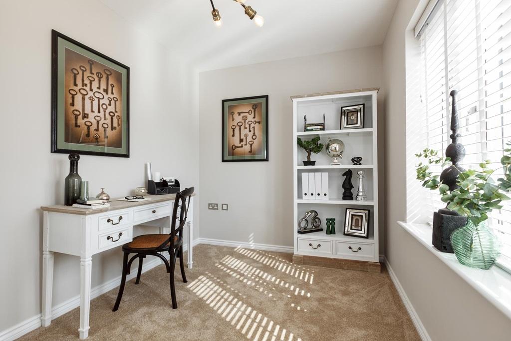 A bright space for working from home