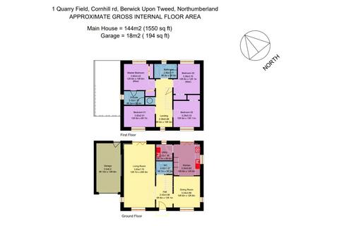 4 bedroom detached house for sale - Quarry Field, Tweedmouth, Berwick-upon-Tweed, Northumberland, TD15