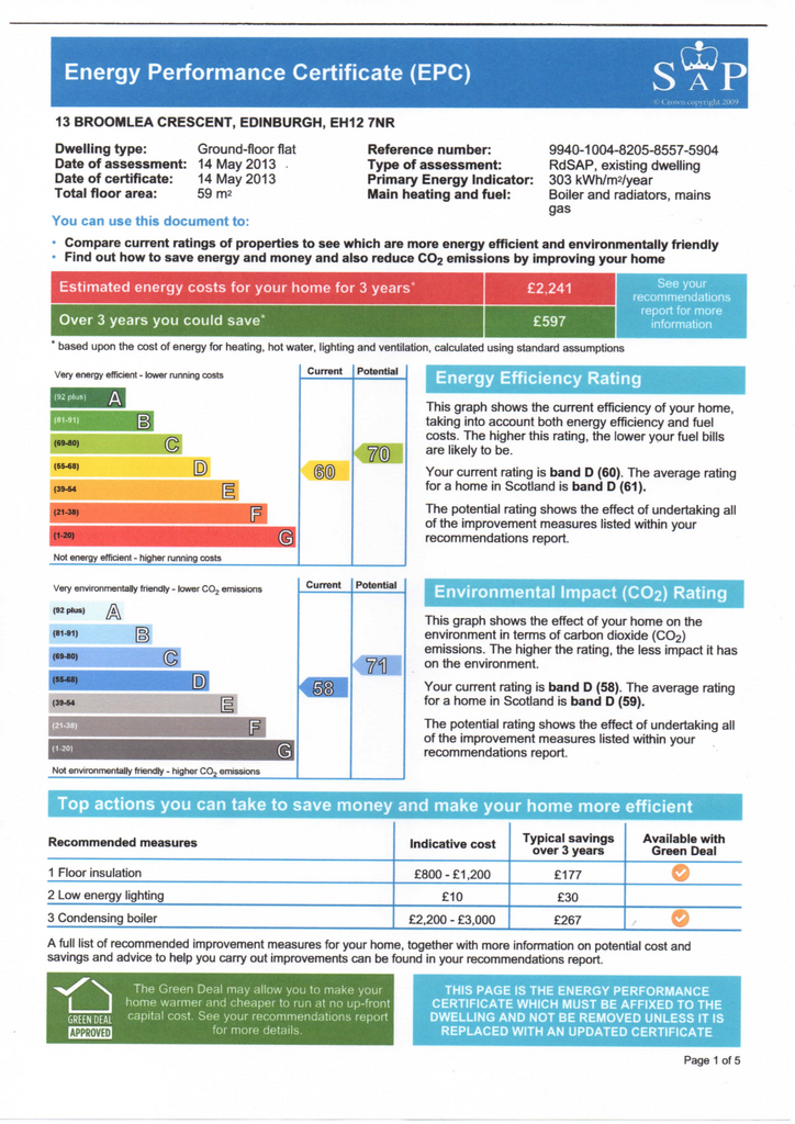 EPC Certificate