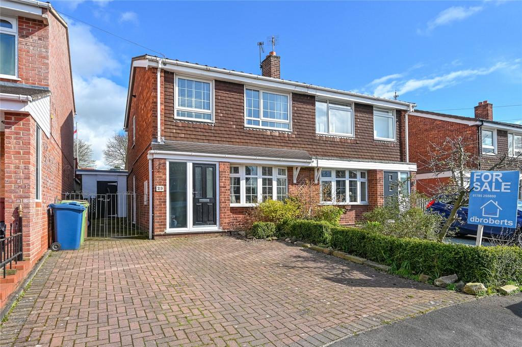 Meadow Glade, Hixon, Stafford, ST18 3 bed semi-detached house for sale ...