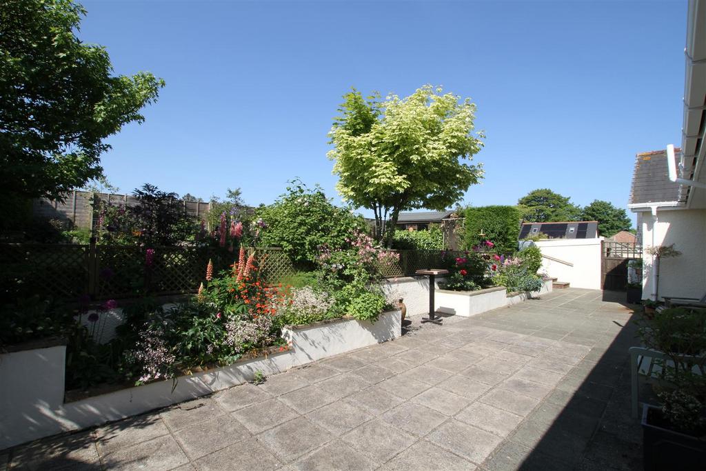 Rear patio and garden