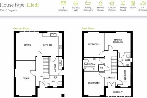 4 bedroom detached house for sale, Plot 14, Five Roads, Carmarthenshire - REF# 00017734