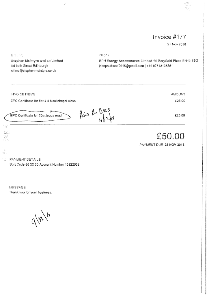 EPC Certificate