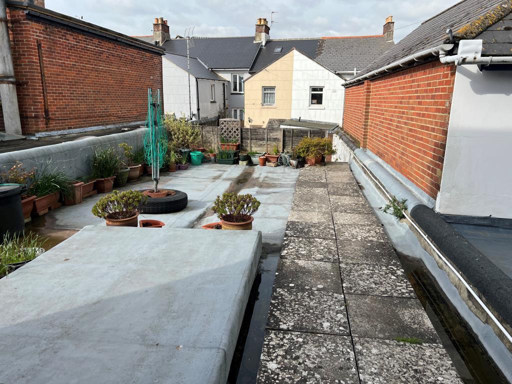 Roof garden of town centre investment in Shanklin