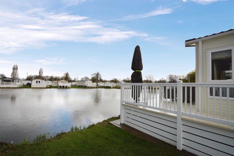 Decking and lake...