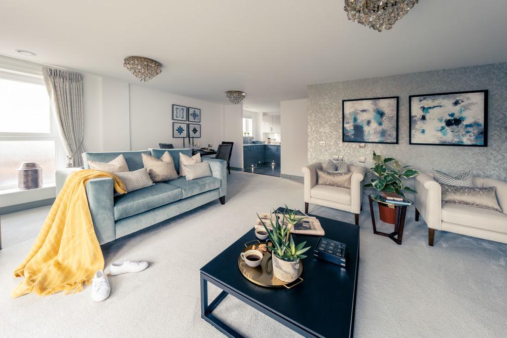 Stylish show apartment interiors