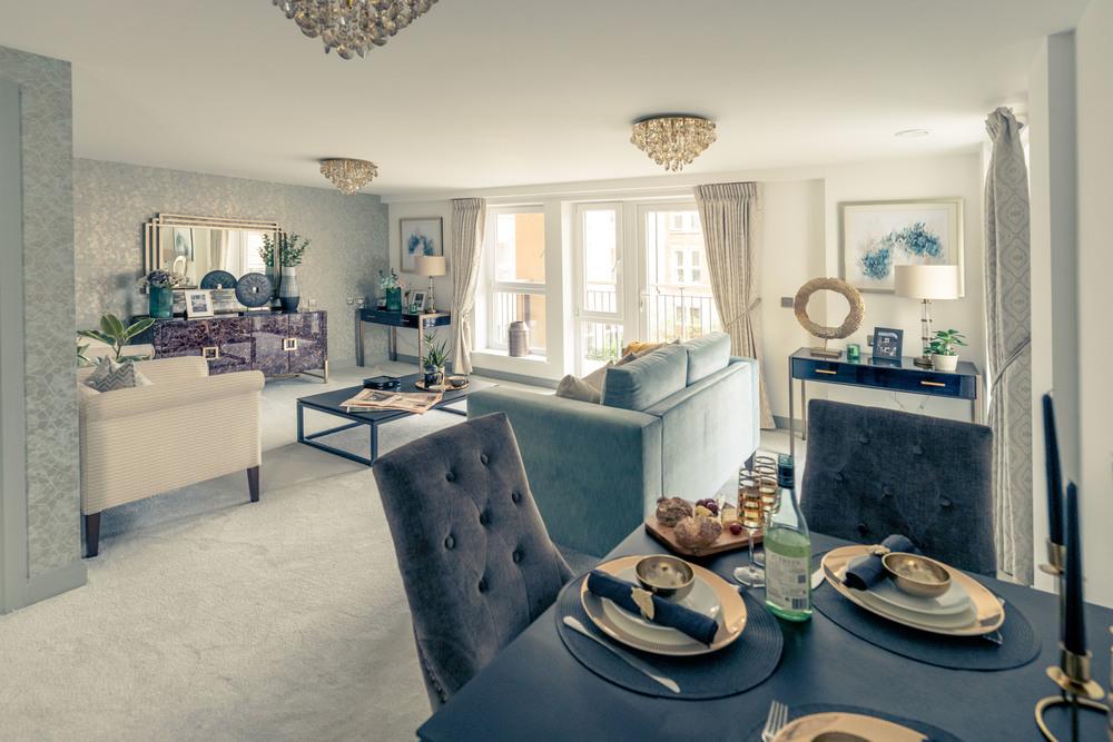 Stylish show apartment interiors