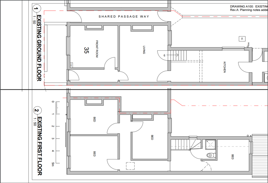 Existing floor plan