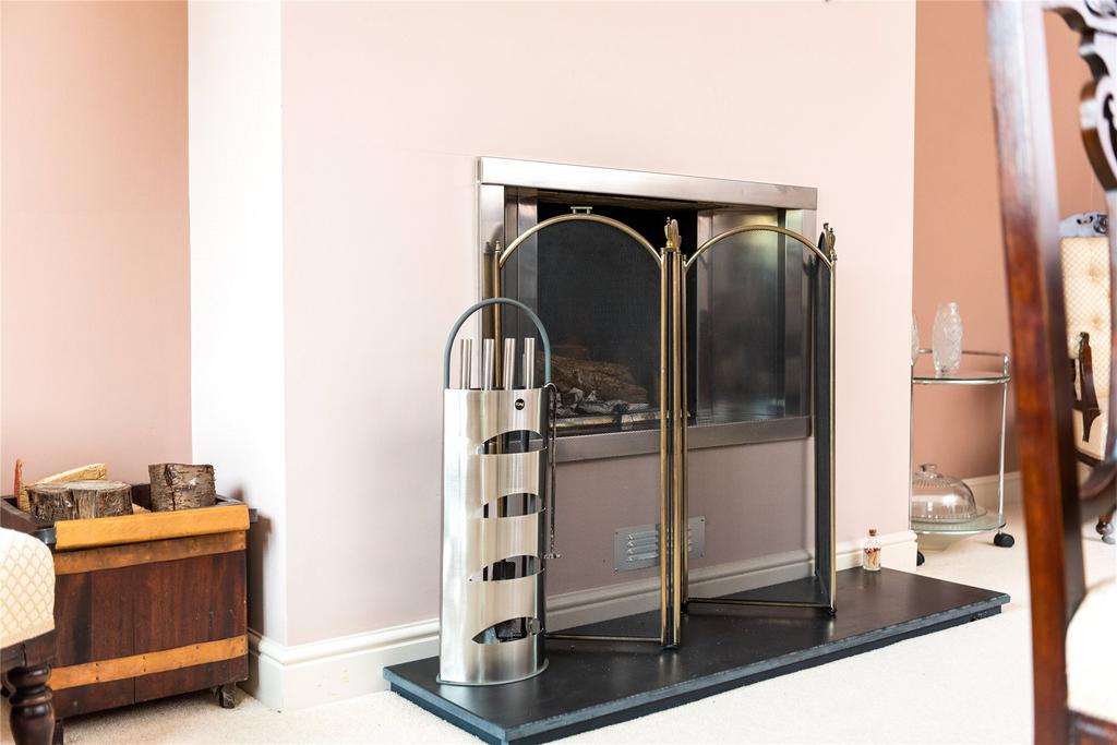 Fireplace In Dining