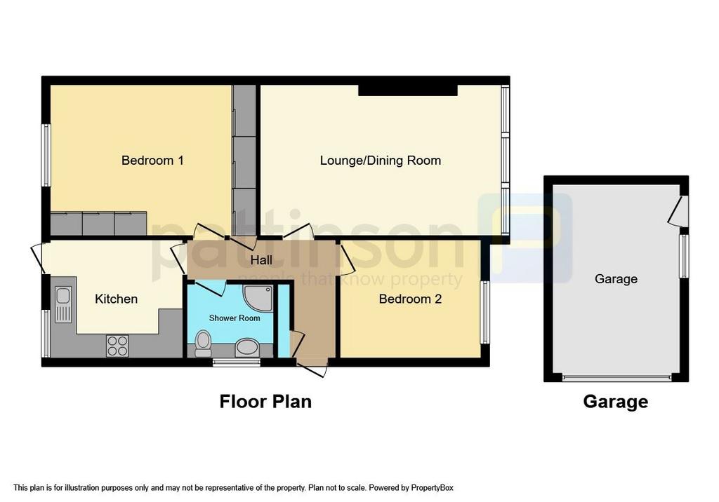 Corby Grove, Oakerside Park, Peterlee, Durham, SR8 1PY 2 bed bungalow