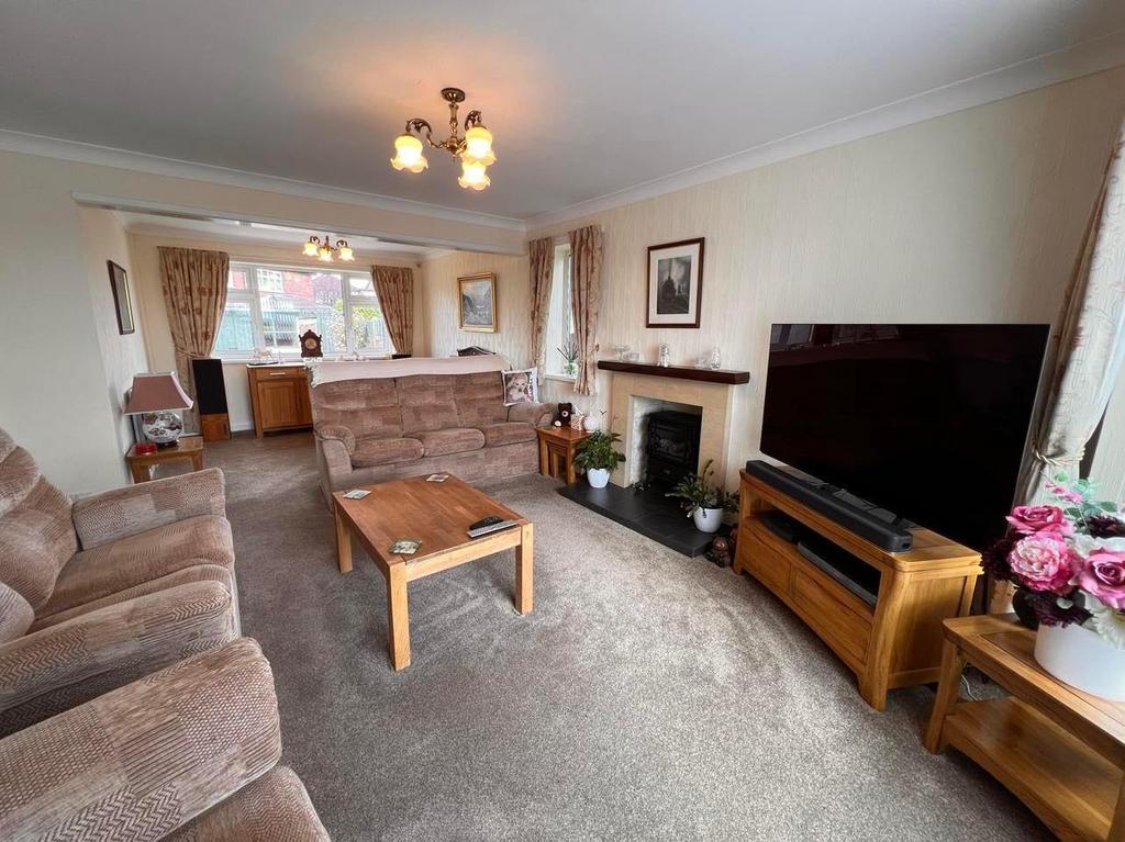 Lounge open plan to Dining Room