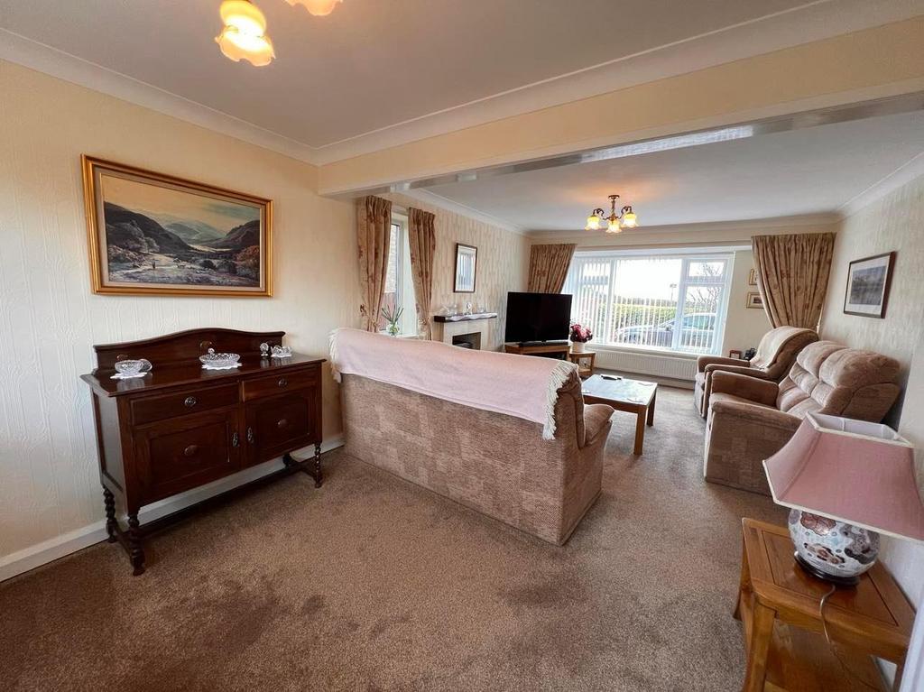 Lounge open plan to Dining Room