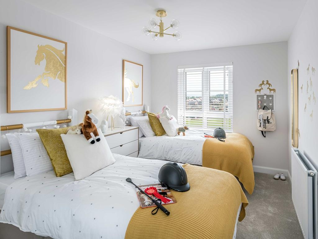 Bedroom in 4 bedroom Dunbar house type