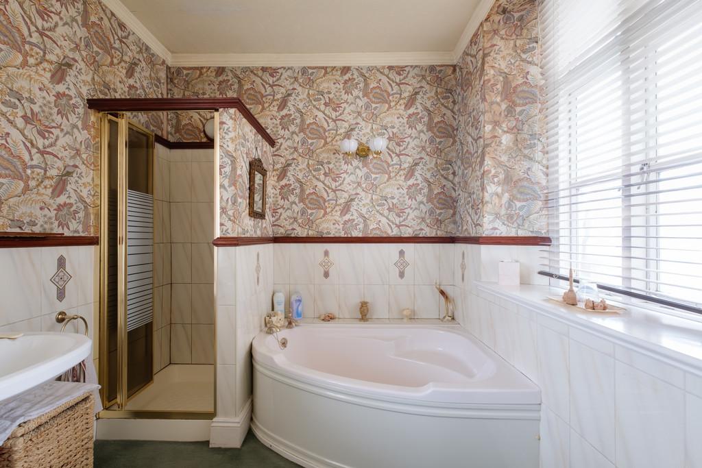 Bathroom with separate shower enclosure