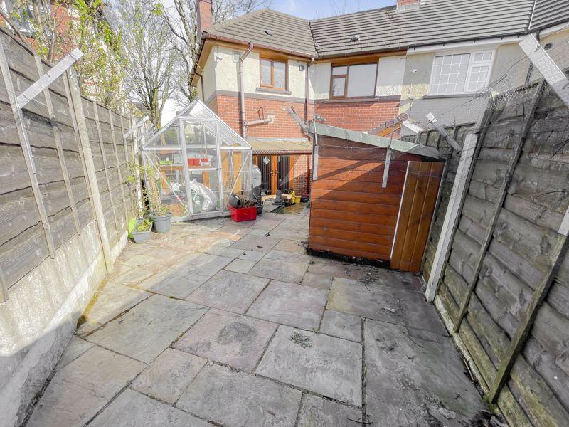 Rear courtyard area