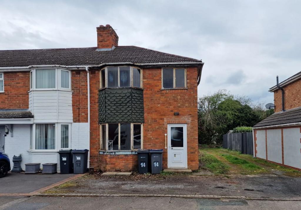 14 Arundel Road, Birmingham, West... 3 bed end of terrace house £130,000