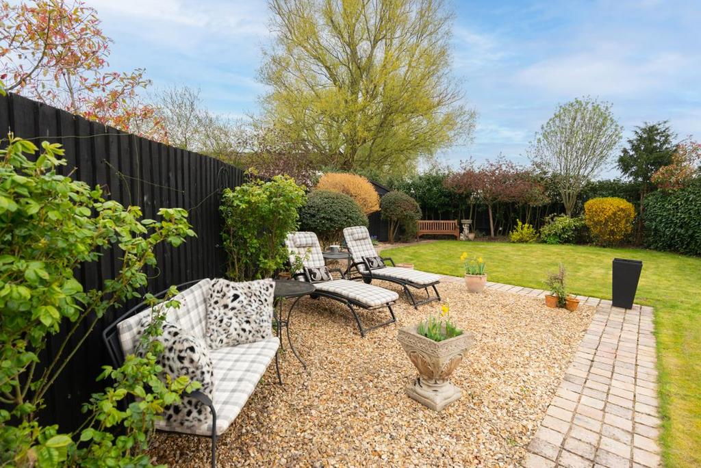 Garden seating area