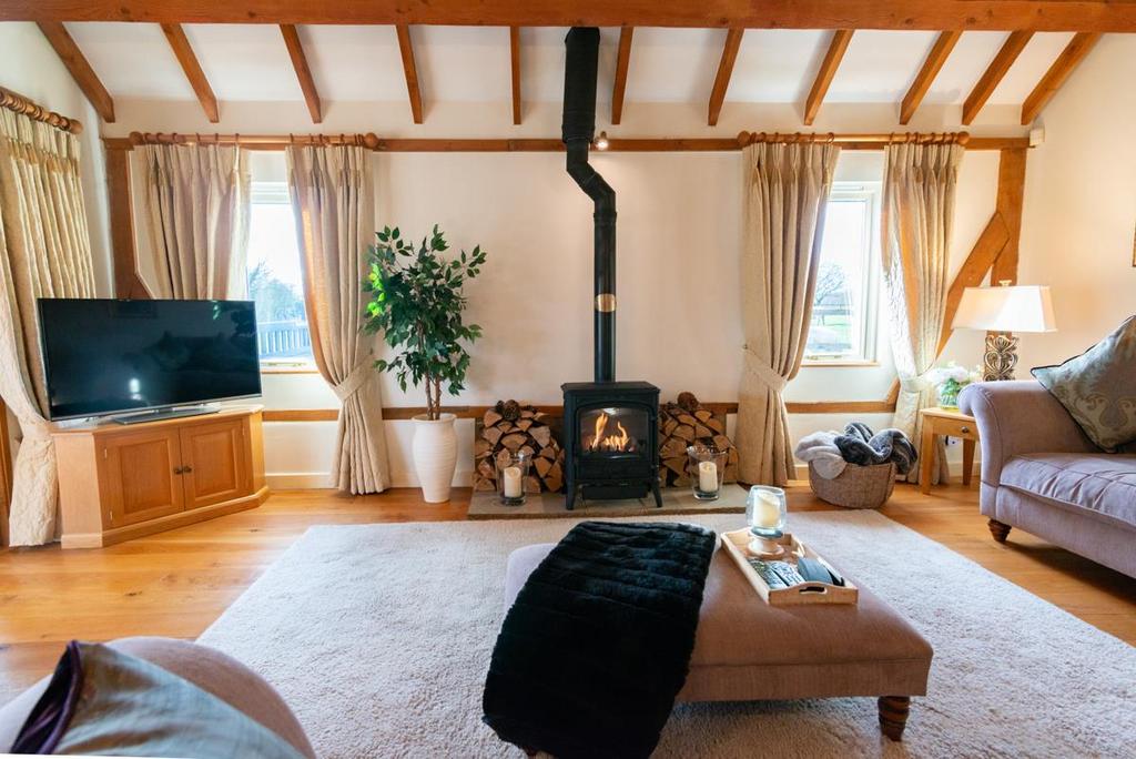 Feature gas fireplace