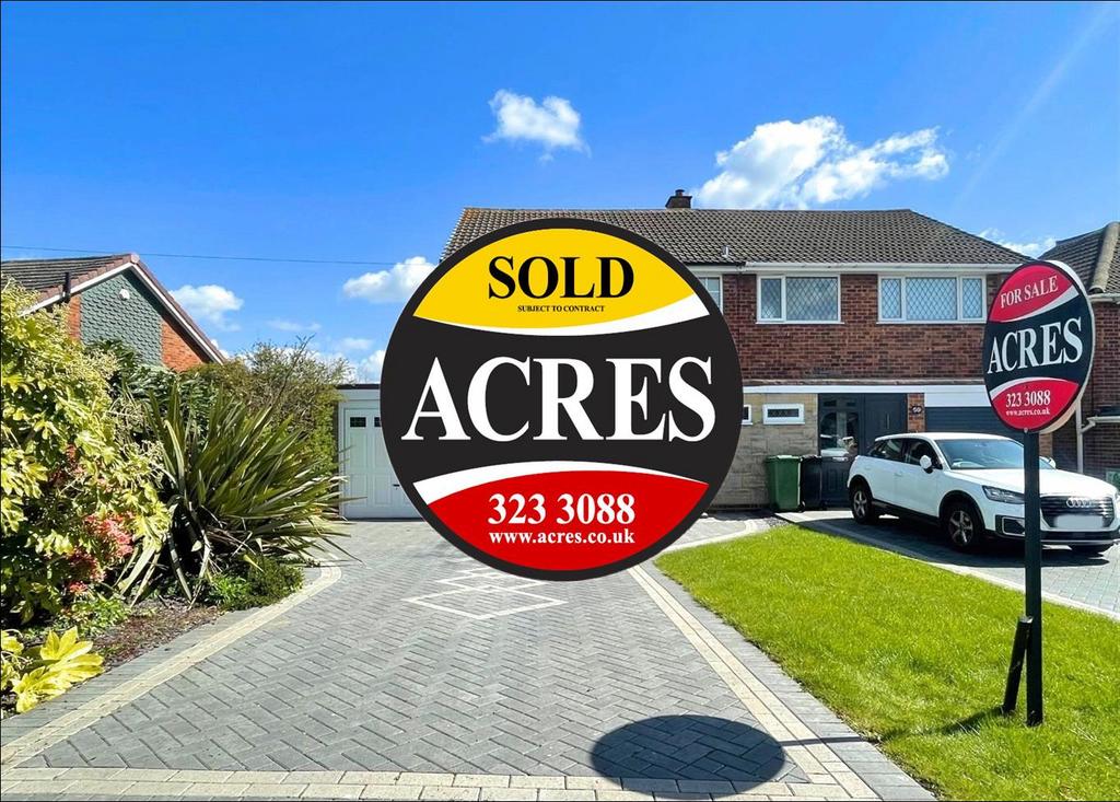 Lilac Avenue, Streetly, Sutton Coldfield 3 bed semidetached house £