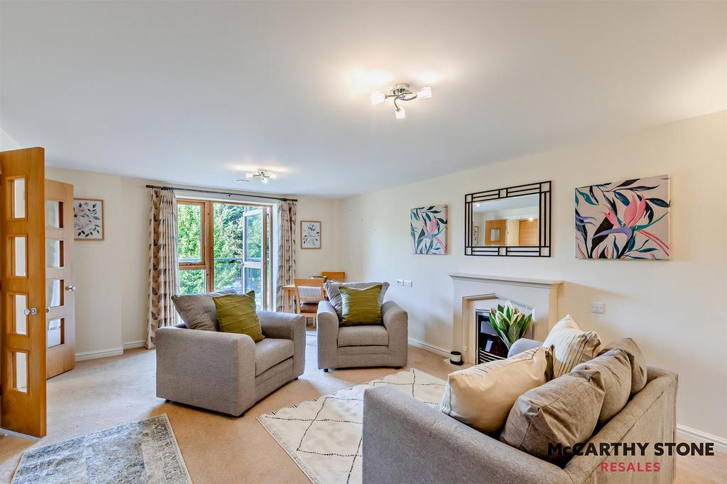 Living Room with Balcony Access