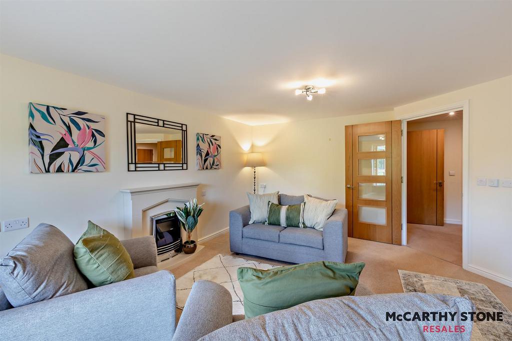 Living Room with Balcony Access