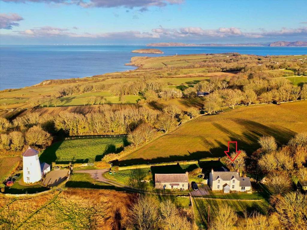 Aerial View With Red