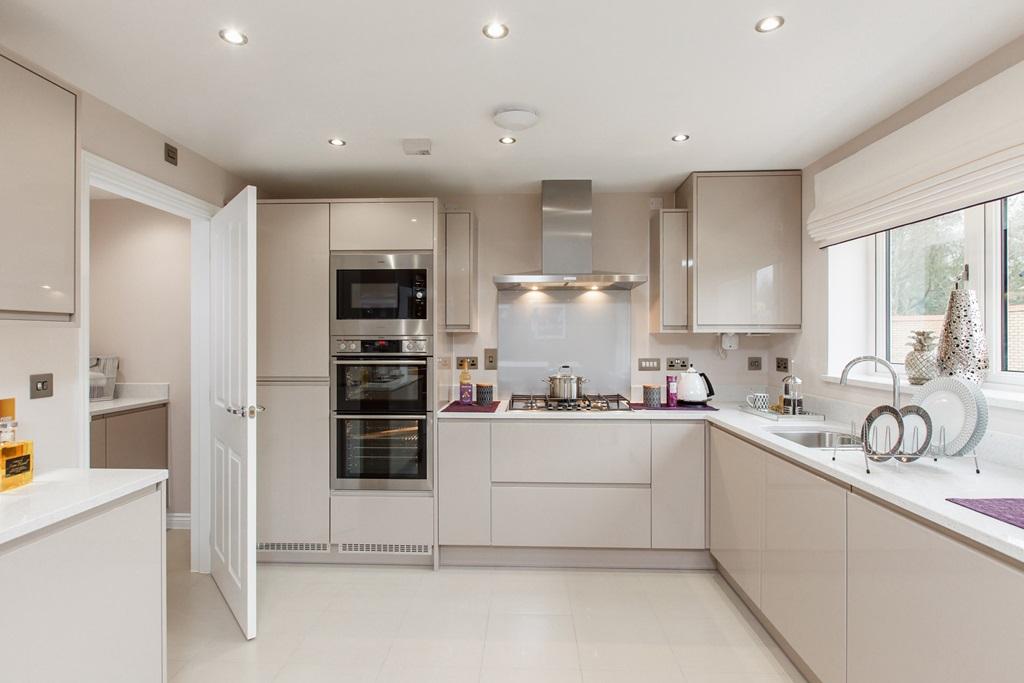 A practical utility room off the kitchen