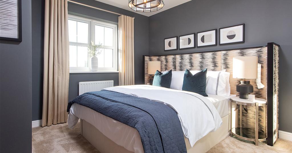 Spacious guest bedroom