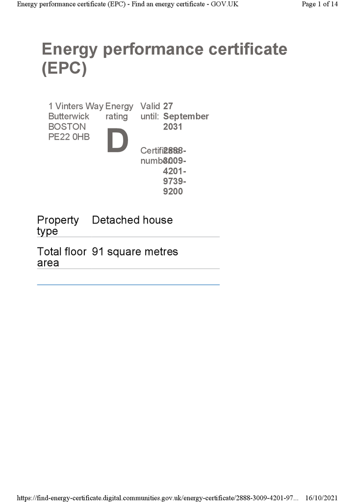 Energy Performance Certificate