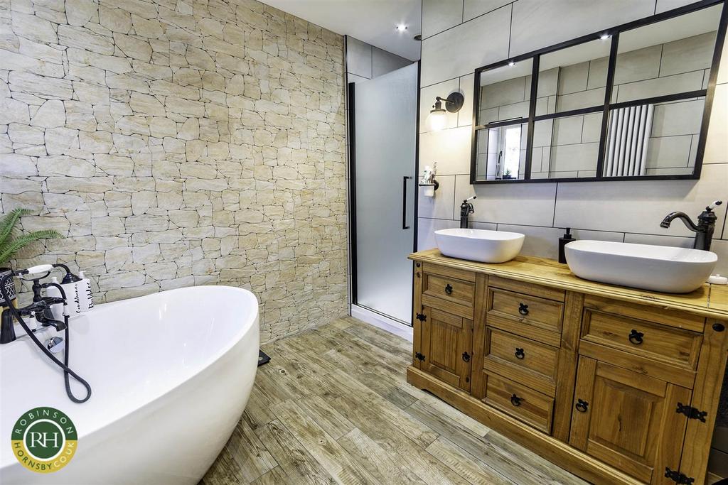 Bathroom sink area