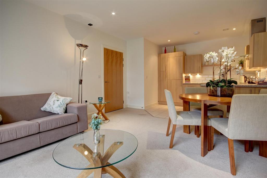 Open plan living dining kitchen