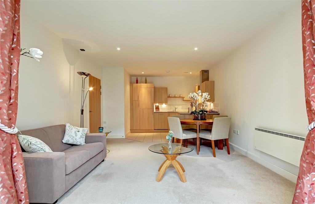 Open plan living dining kitchen