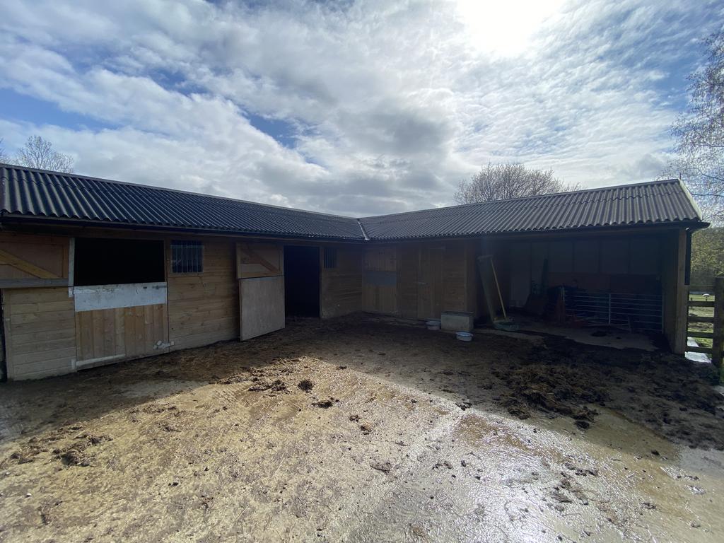 L shaped stable block