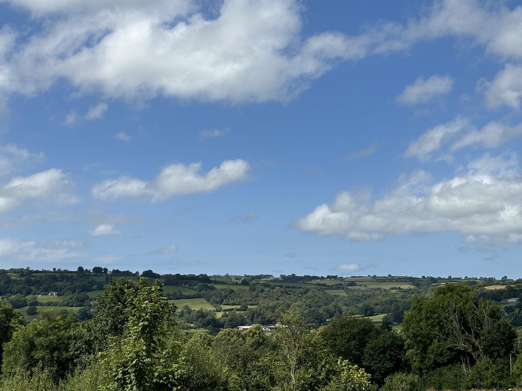 View over aeron valley