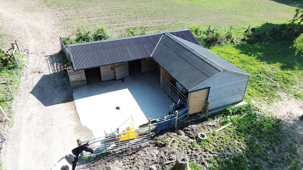 L shaped stable block