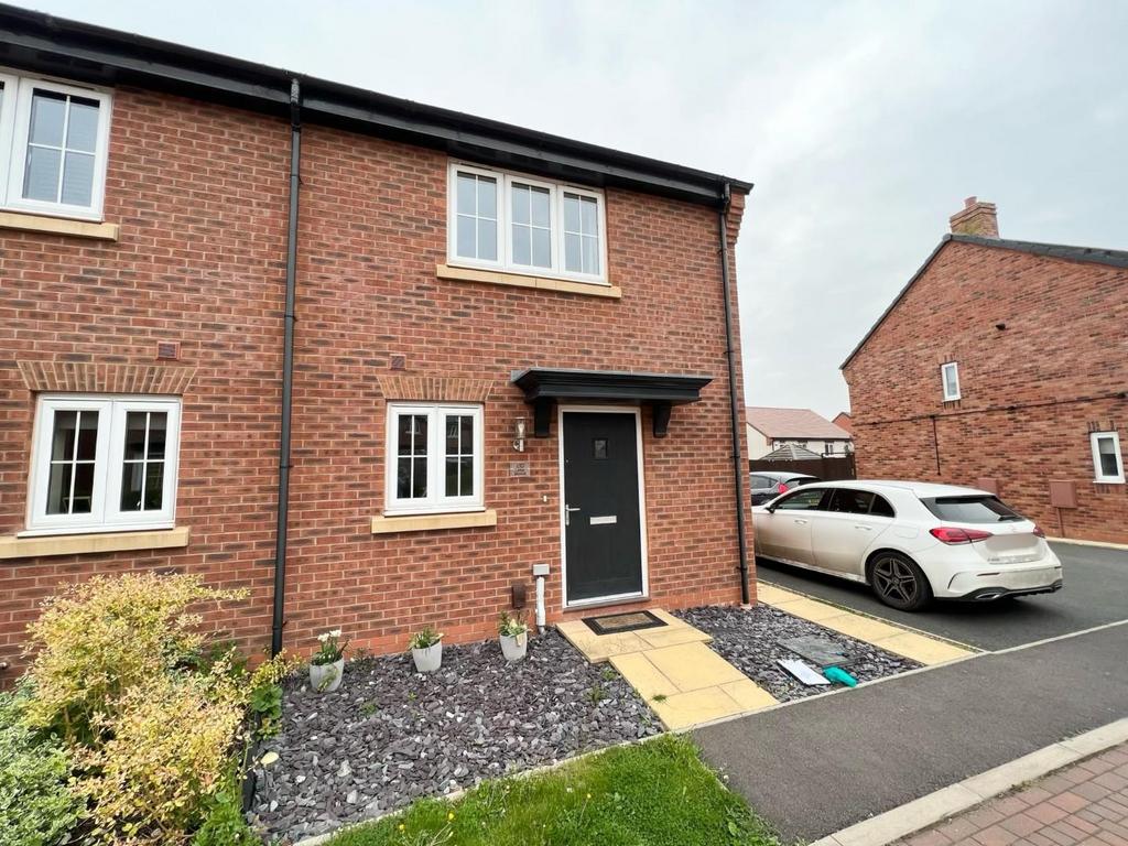 Lister Avenue, Streethay, Lichfield 2 bed end of terrace house £240,000