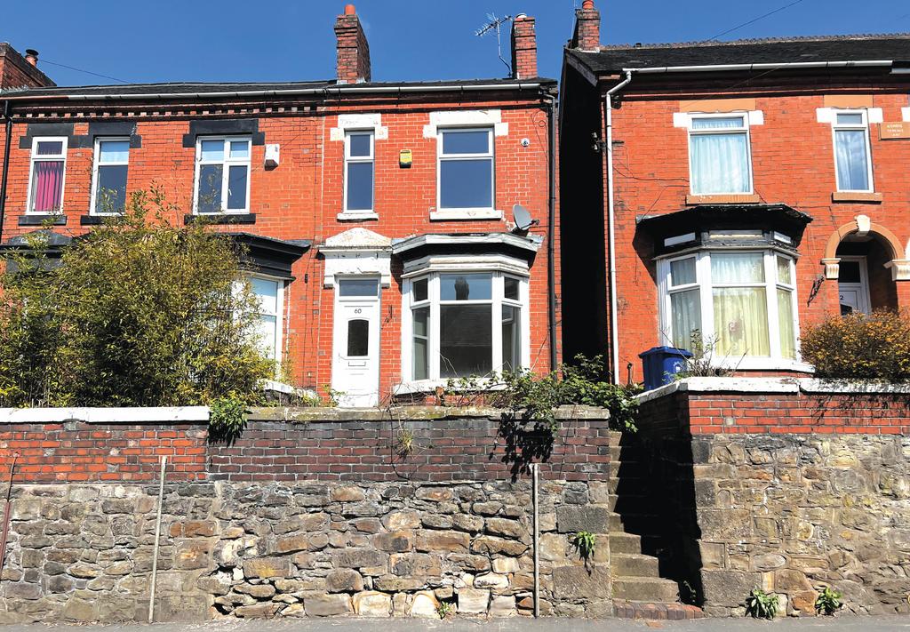 60 Liverpool Road, Kidsgrove... 2 bed end of terrace house £30,000