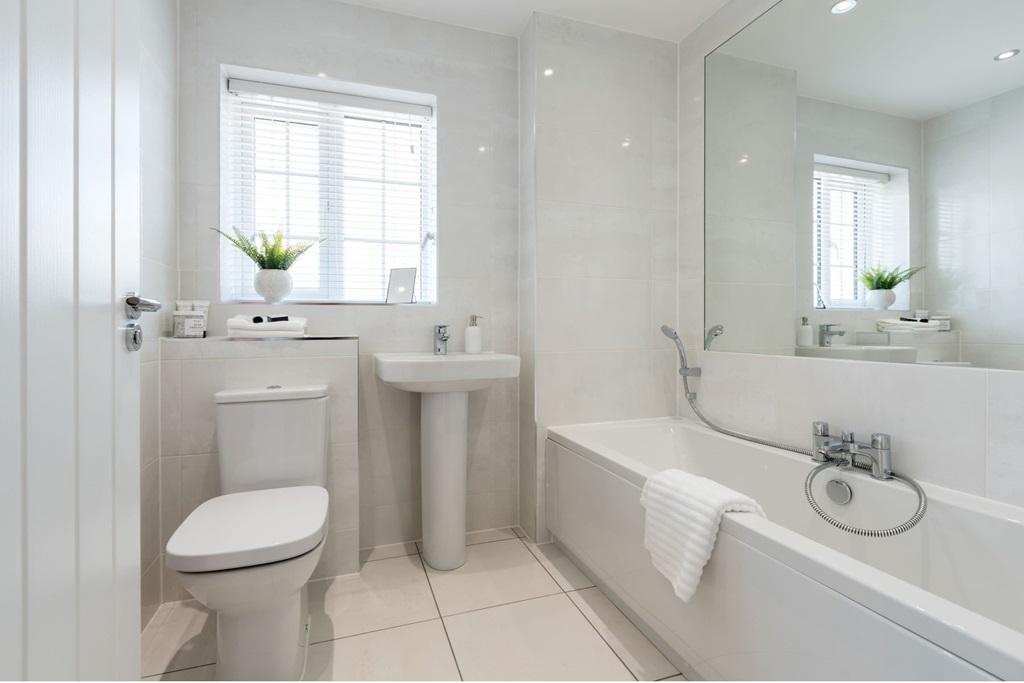 A Taylor Wimpey bathroom is easy to clean