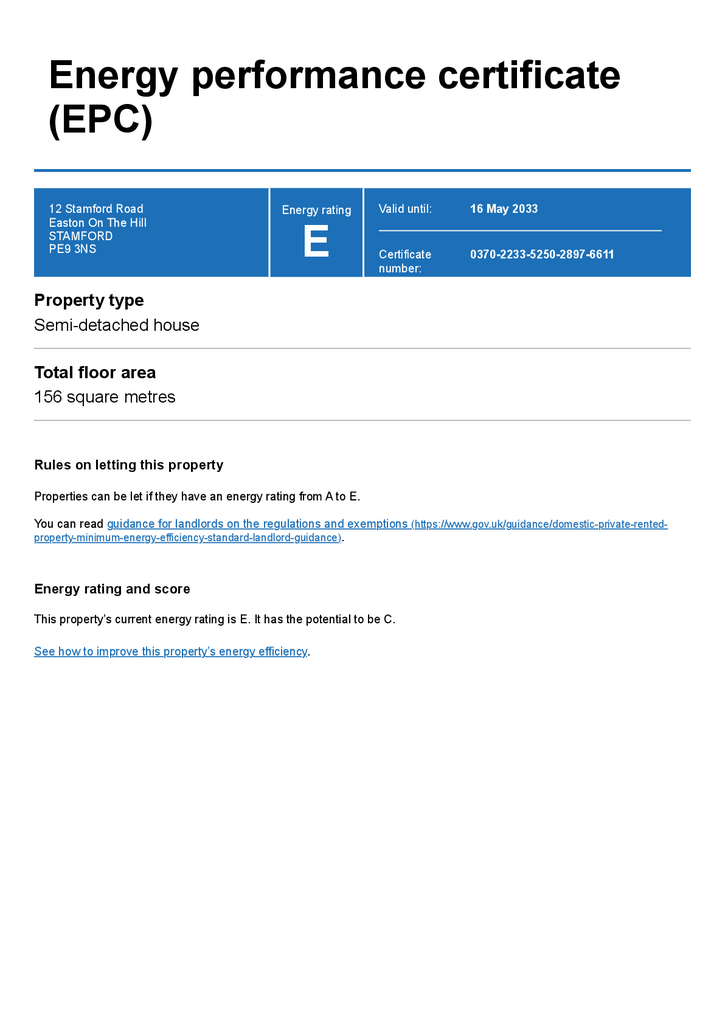 EPC Certificate