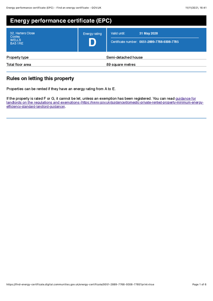 Energy Performance Certificate